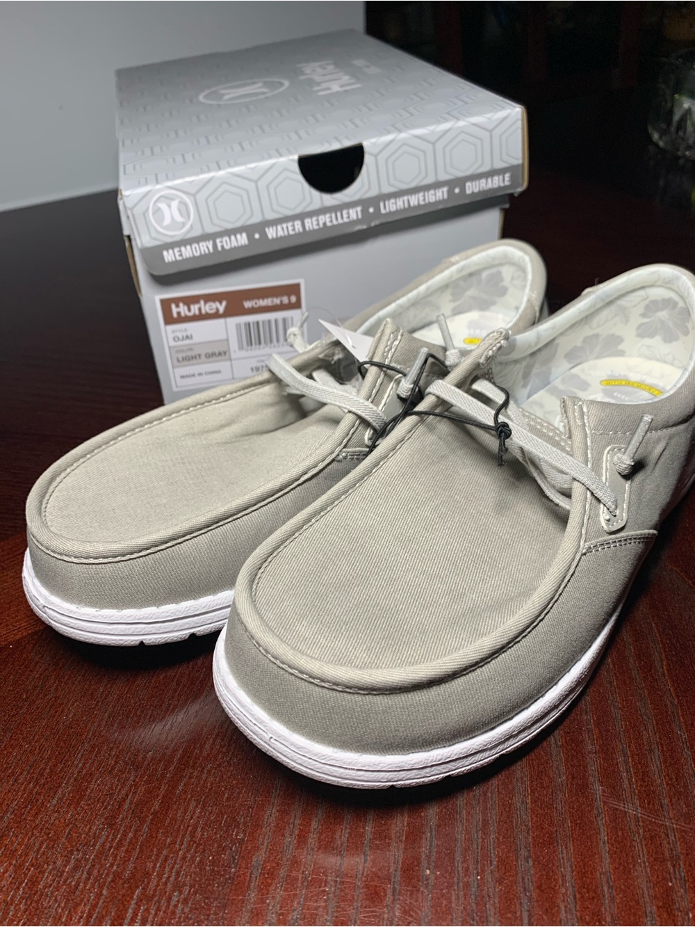 Hurley Women’s Light Gray Ojai Canvas Casual Shoes